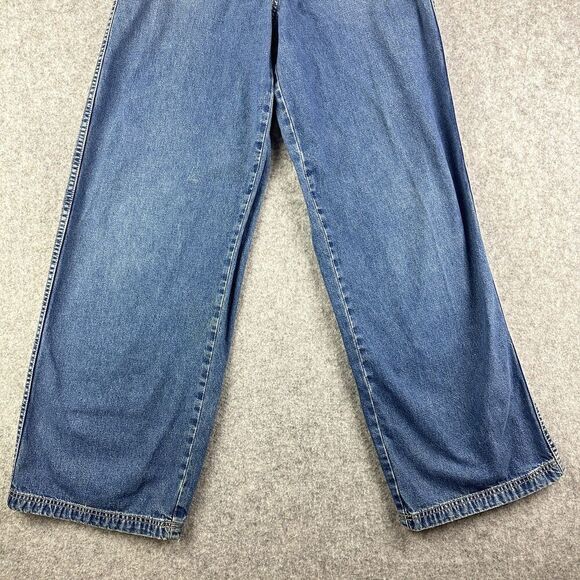 VTG Pepe Bareback Jeans Womens 29 Wide Leg High Rise 90s Y2K Grunge Made in USA* - Picture 11 of 16